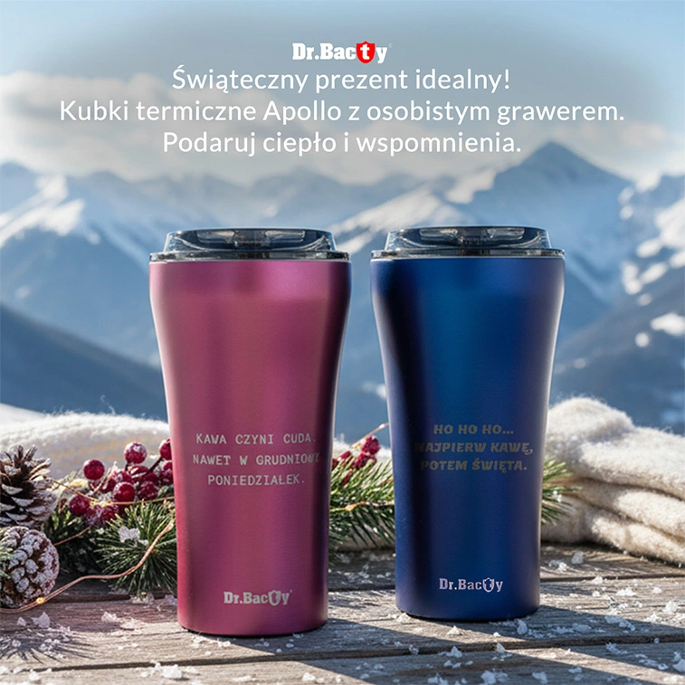 Kubki termiczne z własnym grawerem na prezent