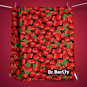 Ręcznik kąpielowy antybakteryjny dwustronny Dr.Bacty - Cherry - L 60x130